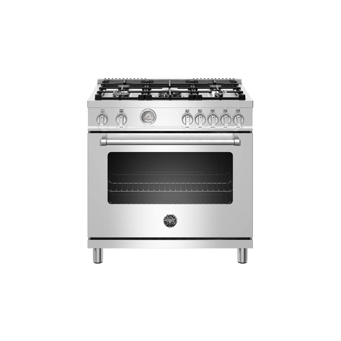 36" Stainless Steel 6 Burner Gas Range and Oven