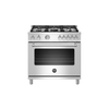 36" Stainless Steel 6 Burner Gas Range and Oven